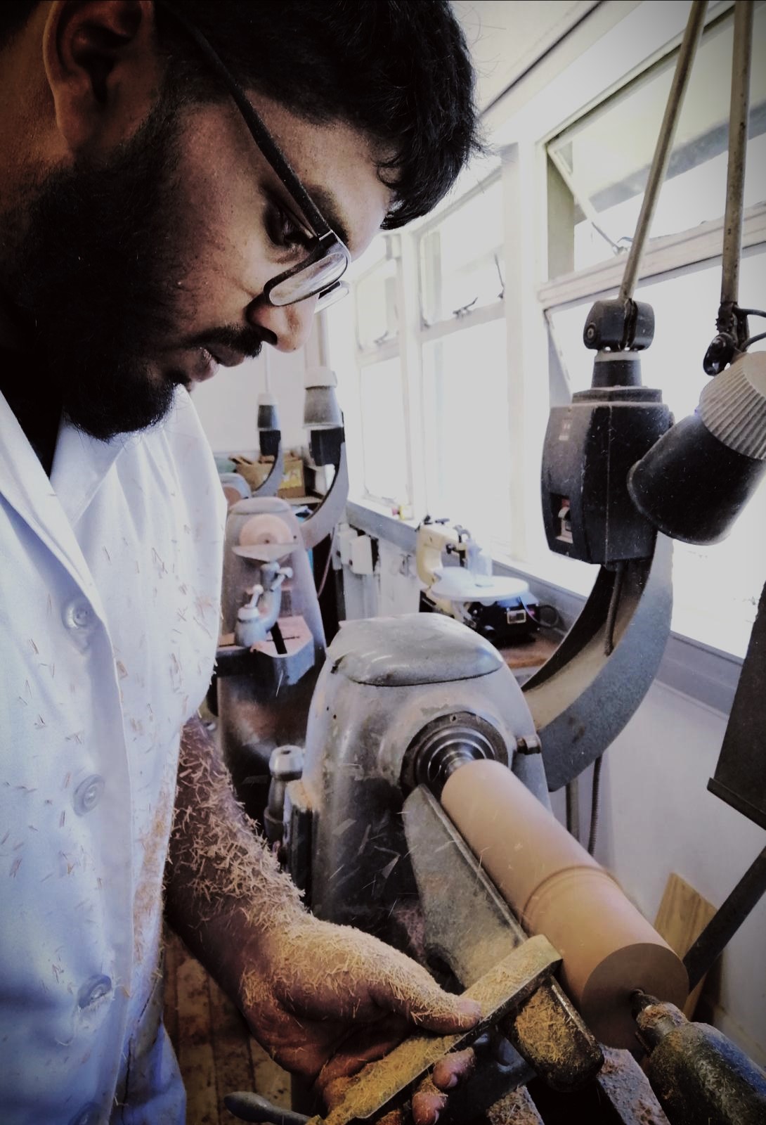 ridj using a wood lathe